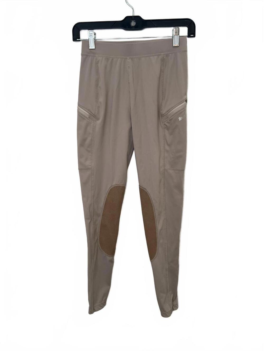 Willit Riding Riding Pants Teen/Child Beige Equestrian Stretch Zip Pockets - L